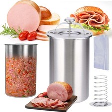 Schinkenmacher,Edelstahl-Fleischpresse,Form für Schinken,Fleisch,Delikatessen DE