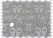 Bow-Parade grau weiß Bio Jaquard Jersey 50 cm Hamburger Liebe Biostoff 
