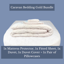 Wohnwagen Bettlaken - Gold Bettwäschekonvolut