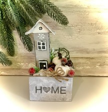 Herbst Winter Deko Kleine Schale Betonoptik Häuschen Kürbis  HomHygge Skandideko