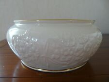 LENOX USA Porzellanschale -schüssel 24 K Goldrand Reliefmuster Vintage unbenutzt