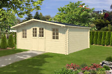 44 mm Gartenhaus ISO 6x5 m Gerätehaus ca 600x500 cm Blockhaus Holz Haus Schuppen