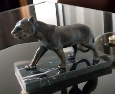 Eisenfigur Löwe Skulptur Gusseisen Figur Katze Statue Raubkatze Deko Löwin