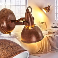 rostfarbene Wand Lampen Wohn