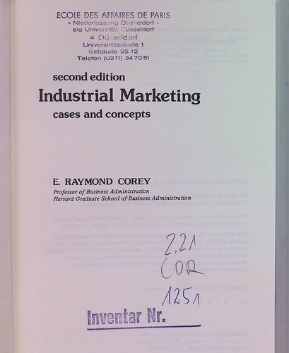 Industrial marketing cases - marketing:,