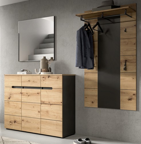 Garderobe set eiche - set,