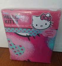 Sanrio Hello Kitty 2 Stück / 1 Paar Fertiggardinen 167 x 137 cm Neu