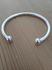 Glatter Armreif aus 925