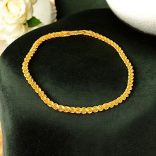 Classy Dubai Unisex Solide Seil Kette Armband in 916 Gestempelt 22Karat Gelbgold