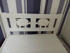 IKEA Kinderbett Kritter, weiß, Schäfchen, 70x160, Lattenrost, Rausfallschutz