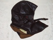 Lederhaube Fliegerhaube
