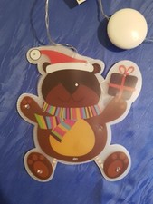 Fensterdeko Bär Weihnachten