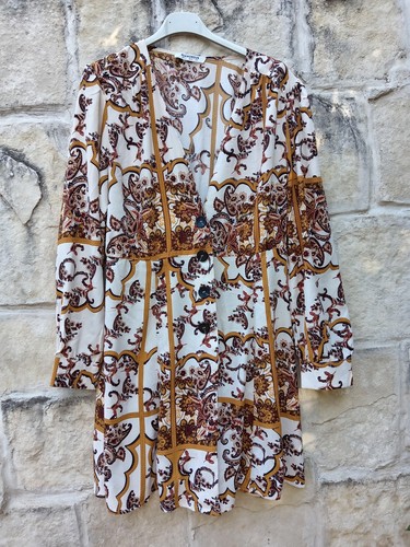 Tunika seide kleid hippie - ,
