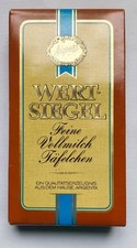 DDR Pralinenschachtel Delikat Argenta  Wertsiegel Feine Vollmilch Täfelchen VEB 