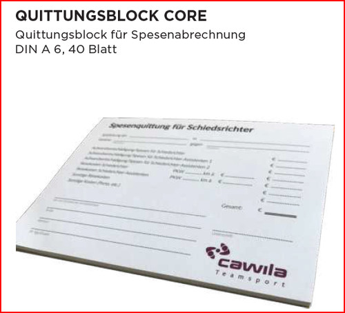 Cawila quittungsblock - cawila/b&d,