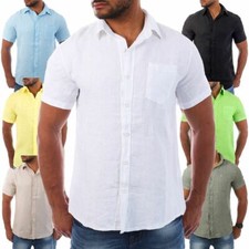 Young & Rich Herren Leinenhemd