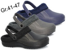 Clogs gefüttert Gr.41-47 Hausschuhe Garten Schlappen Slipper Badelatschen 2738