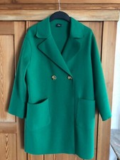 S. Oliver Black Label Mantel oversized Walkstoff grün sehr schön elegant Gr. 38