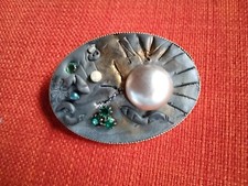 80 JAHRE VINTAGE FIMO BROSCHE