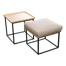 Rolf Benz 2-er Set Couchtisch