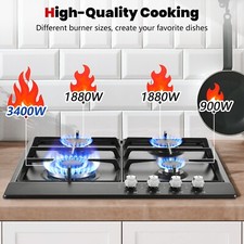 SNDOAS 58cm Gaskochfeld 4