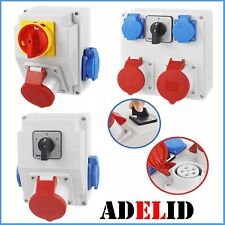 BAUSTROMVERTEILER WANDVERTEILER BALS  KOMPLETT 32A 16A 2x230V HAUPTSCHALTER