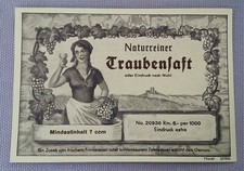 altes Saftetikett