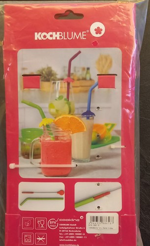 6er set silikon - 6er, trinkhalme
