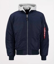 Alpha Industries Jacke MA-1 Bomber Dunkelblau Gr. L Neu & Original