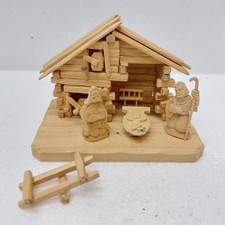 x-97815	Vintage Holz Krippe