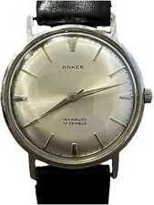 ANKER ~ Herren Vintage Armbanduhr (33mm/Handaufzug) Werk läuft