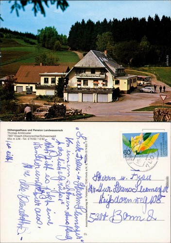 Ansichtskarte elzach - ansichtskarte,