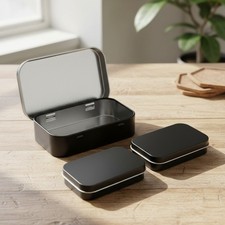 Rechteckige Metalldosen Set