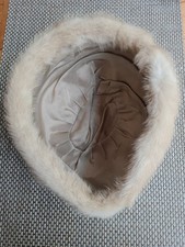 Pelzmütze, echter Nerz, beige