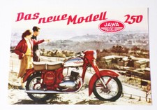 Jawa 250 Werbeblatt 1957