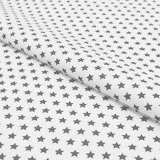 Sterne Stoff Meterware Grau