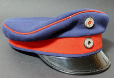 Blaue Schirmmütze 1.WK ? Mütze blau rot 1.Weltkrieg Militär Preussen Offizier ?