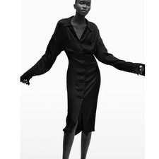 Zara Hemdblusenkleid Satin