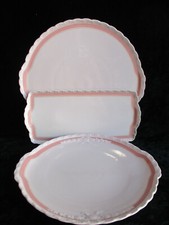 Hutschenreuther Porcelaine Rose Monique 3 Platten Tortenplatte Kuchenplatte