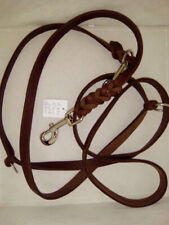 Fettleder Leine 3-fach