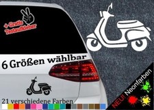 Roller Aufkleber Sticker -6 Größen- Italien 50ccm Roller Scooter Silhouette Mofa
