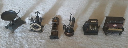 Vintage metall miniaturen - 6x,
