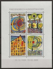 Österreich 2008 Block postfrisch: Hundertwasser
