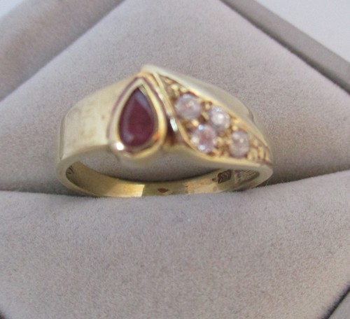 Eleganter 333er gold ring - eleganter, mit