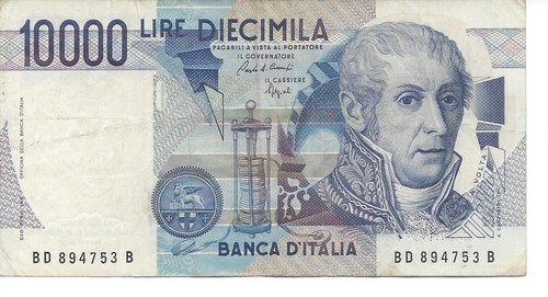 Geldschein banknote italien - geldschein,