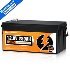 280Ah 12V LiFePO4 Lithium Batterie mit BMS Solarbatterie für Wohnmobile