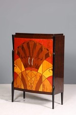 Edles Art Deco Stil Highboard Schrank Kommode Vertiko Sun Cabinet