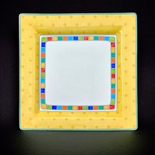 Villeroy Boch TWIST ALEA LIMONE Servierplatte Teller rechteckig 27x27 cm wie NEU