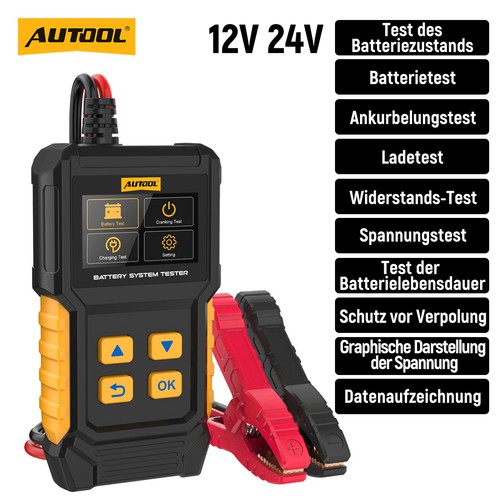 Autobatterie tester 12v - tester, 24v