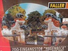 Faller HAGENBECKS Tierpark / Zoo-Eingangsportal, UNGEÖFFNET (NOS), H0 TOP